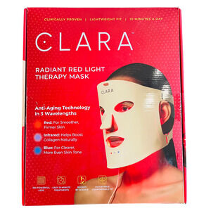 Clara Red Light LED Therapy Face Mask Blue Infrared Anti-Aging Skin Care